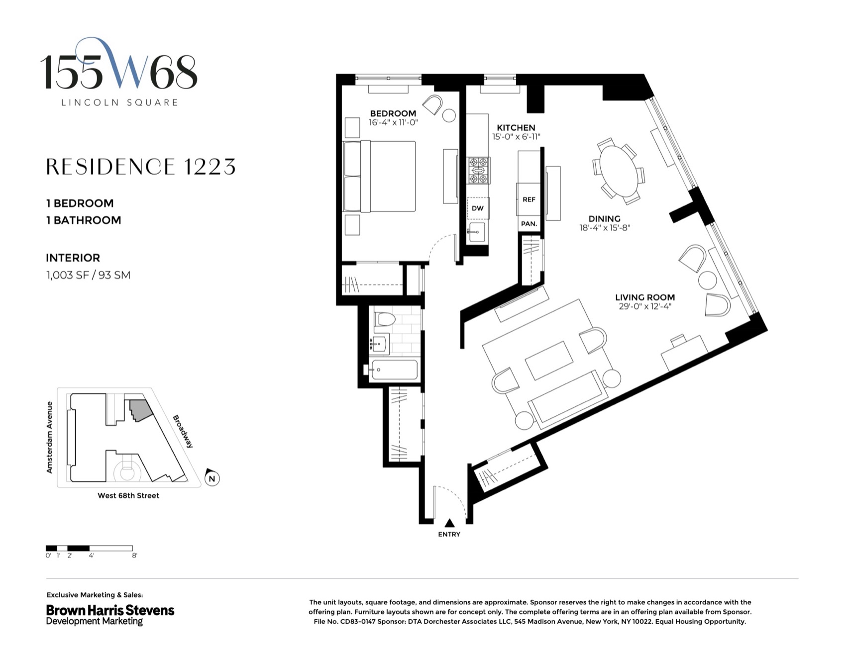 155W68 Residence 1223 — floor plan (PDF) floor plan