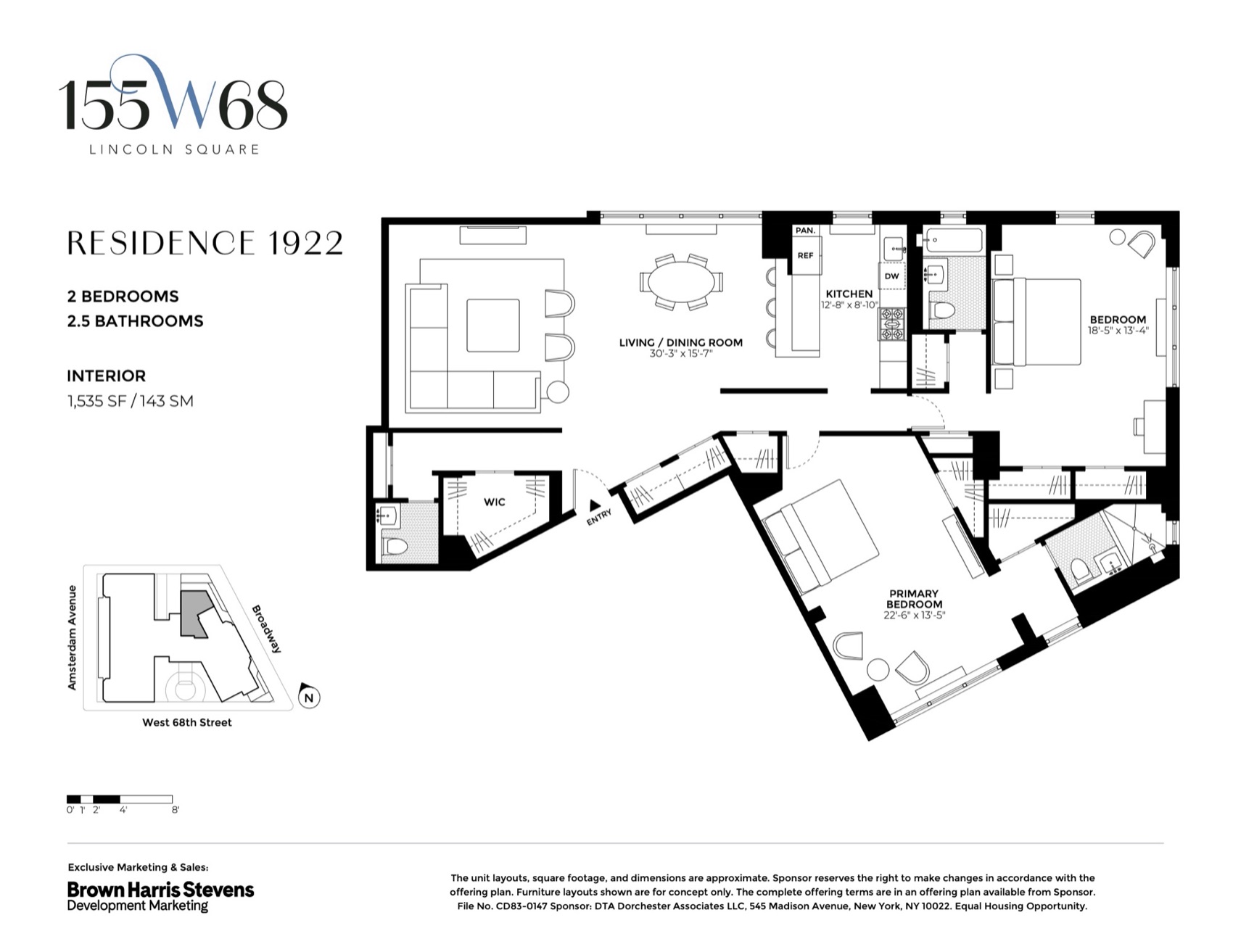 155W68 Residence 1922 — floor plan (PDF) floor plan
