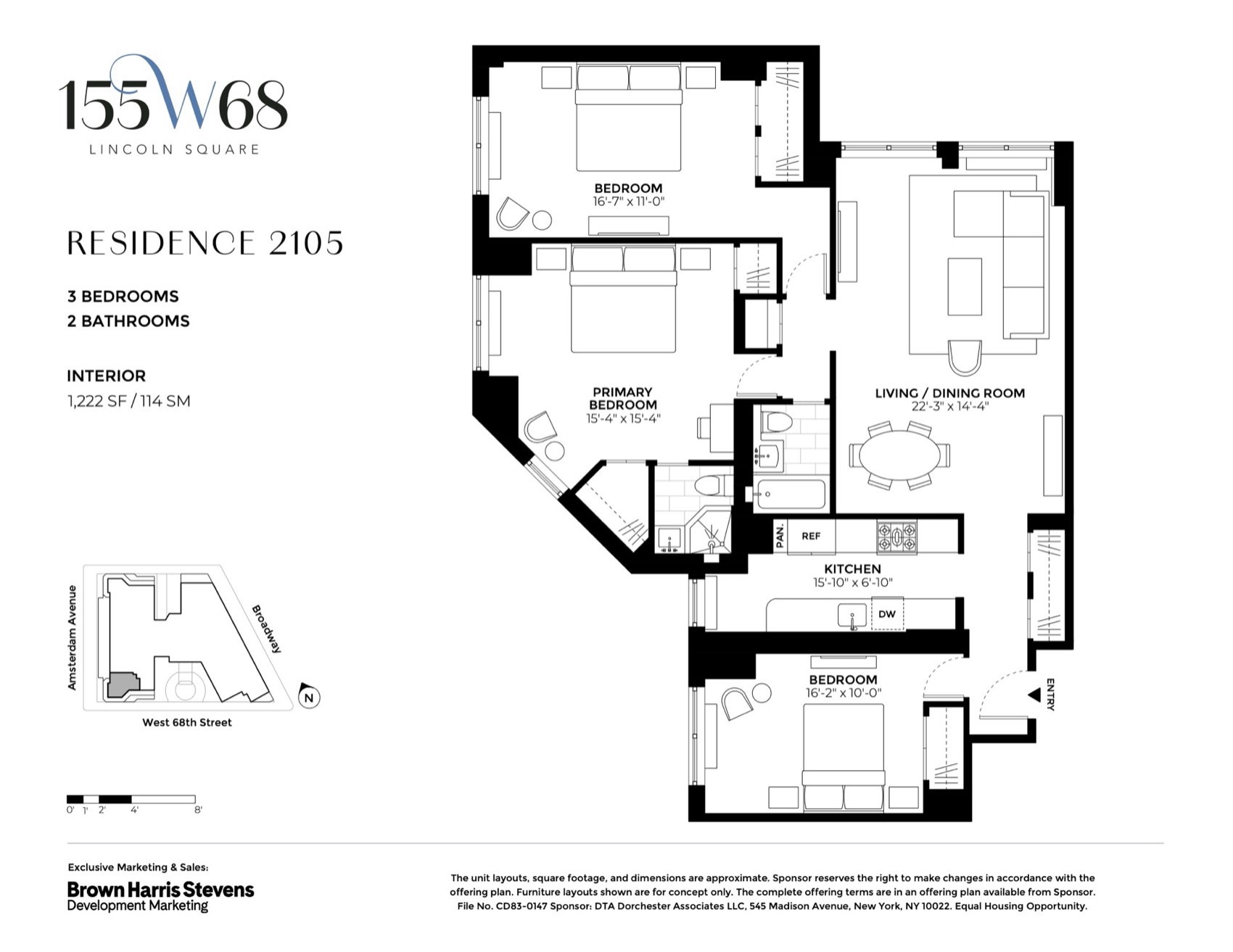 155W68 Residence 2105 — floor plan (PDF) floor plan