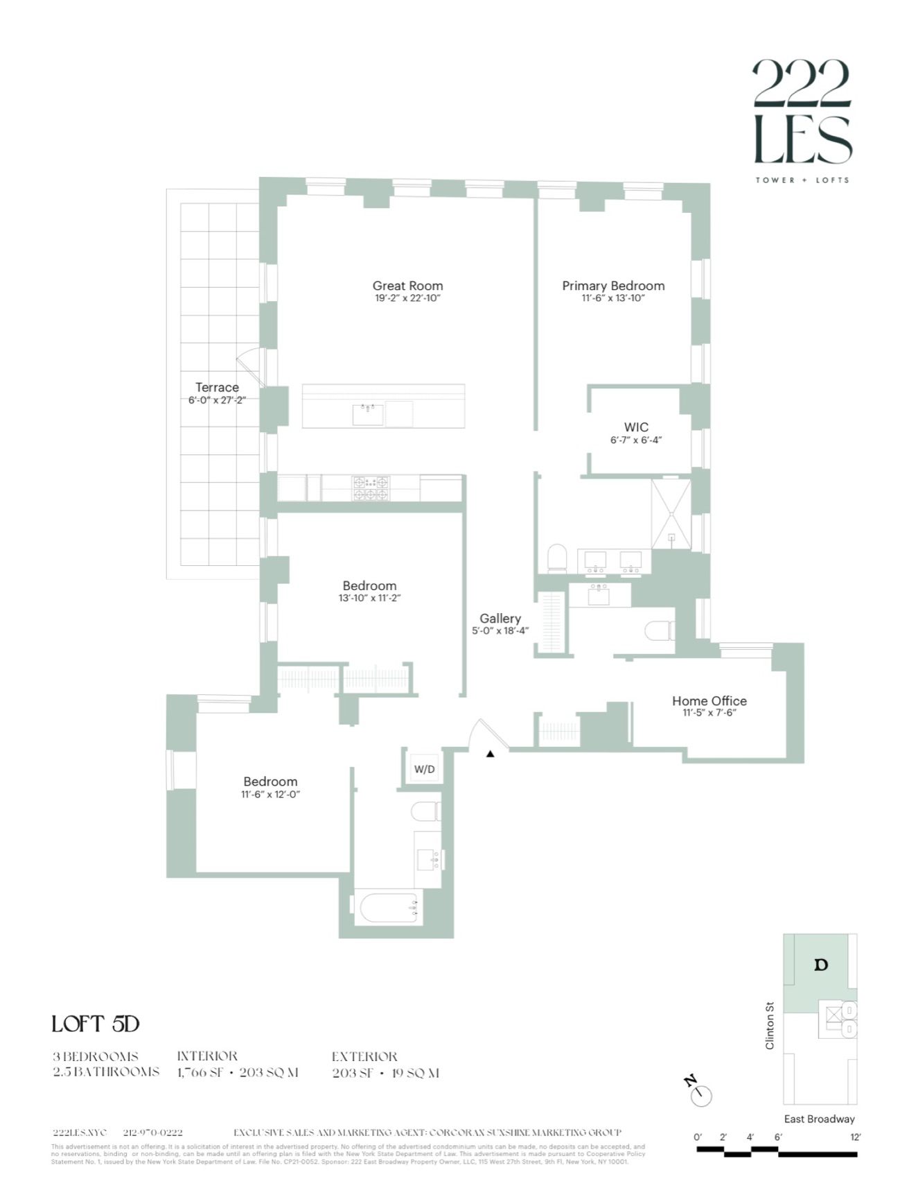 222 LES Tower + Lofts Loft 5D floor plan