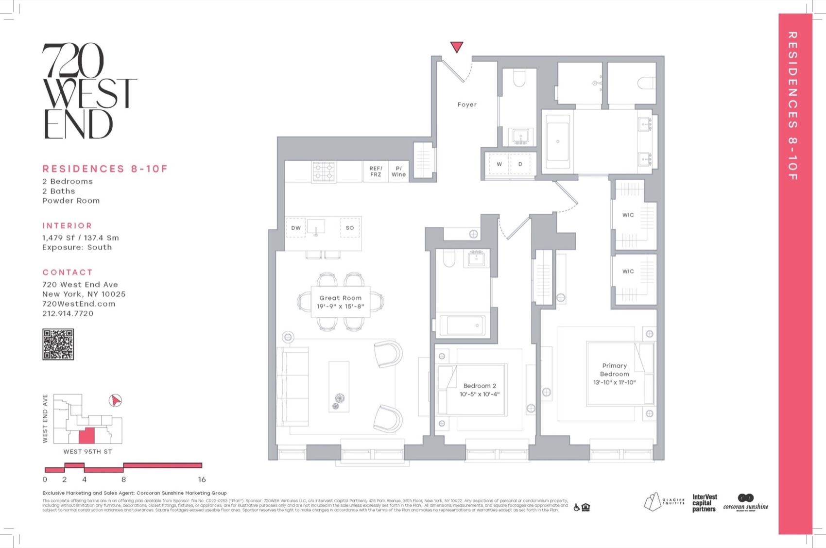 720 West End Avenue Residences 8-10F floor plan floor plan