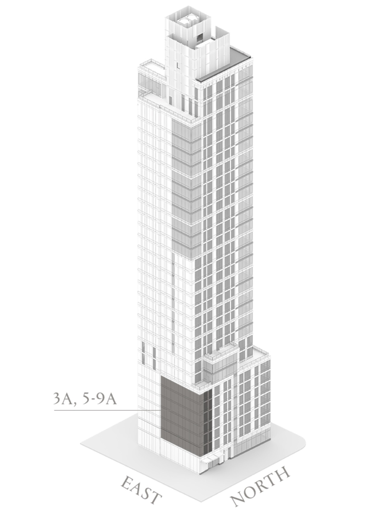 Eastlight Residence 3-5 / 9A (axonometric) floor plan