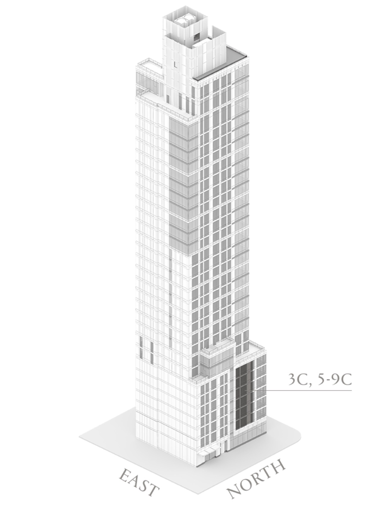 Eastlight Residence 3-5 / 9C (axonometric) floor plan