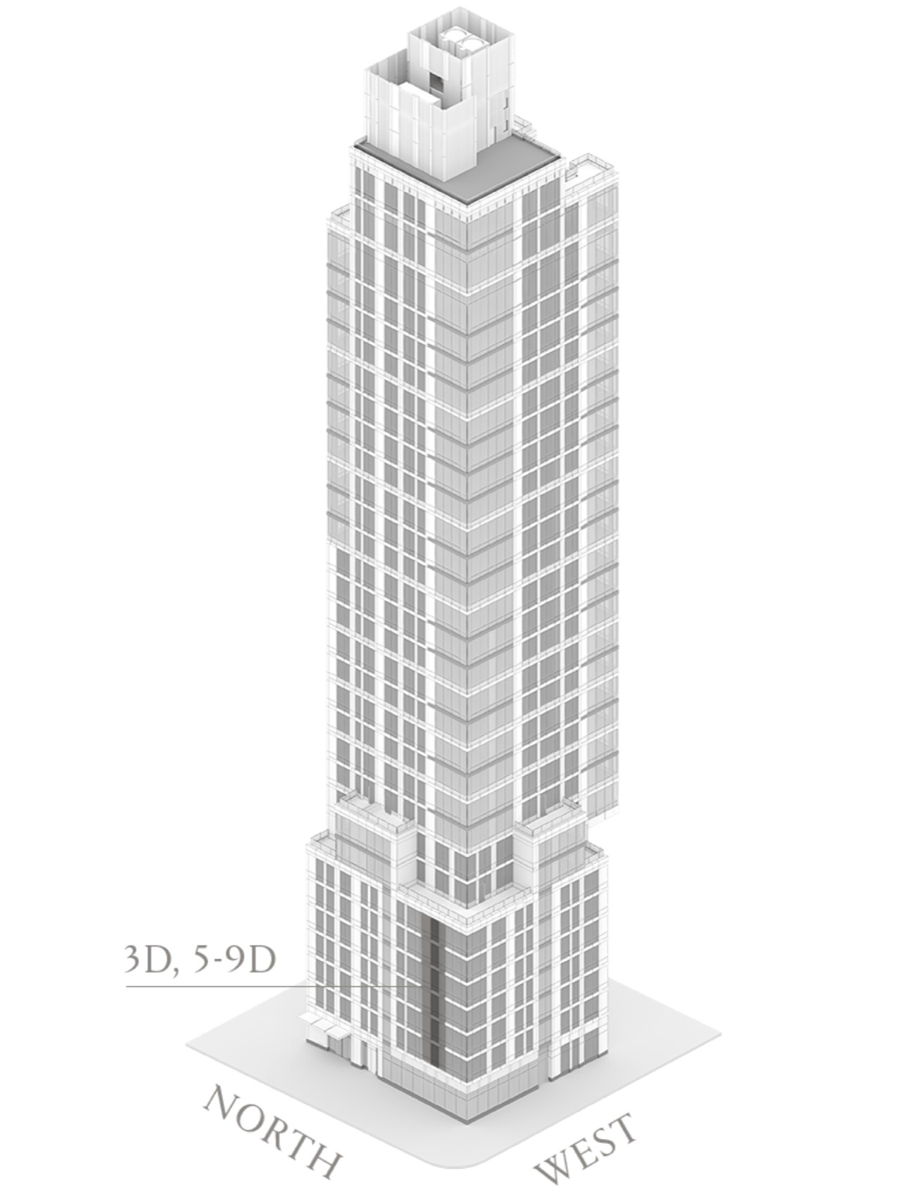 Eastlight Residence 3-5 / 9D (axonometric) floor plan