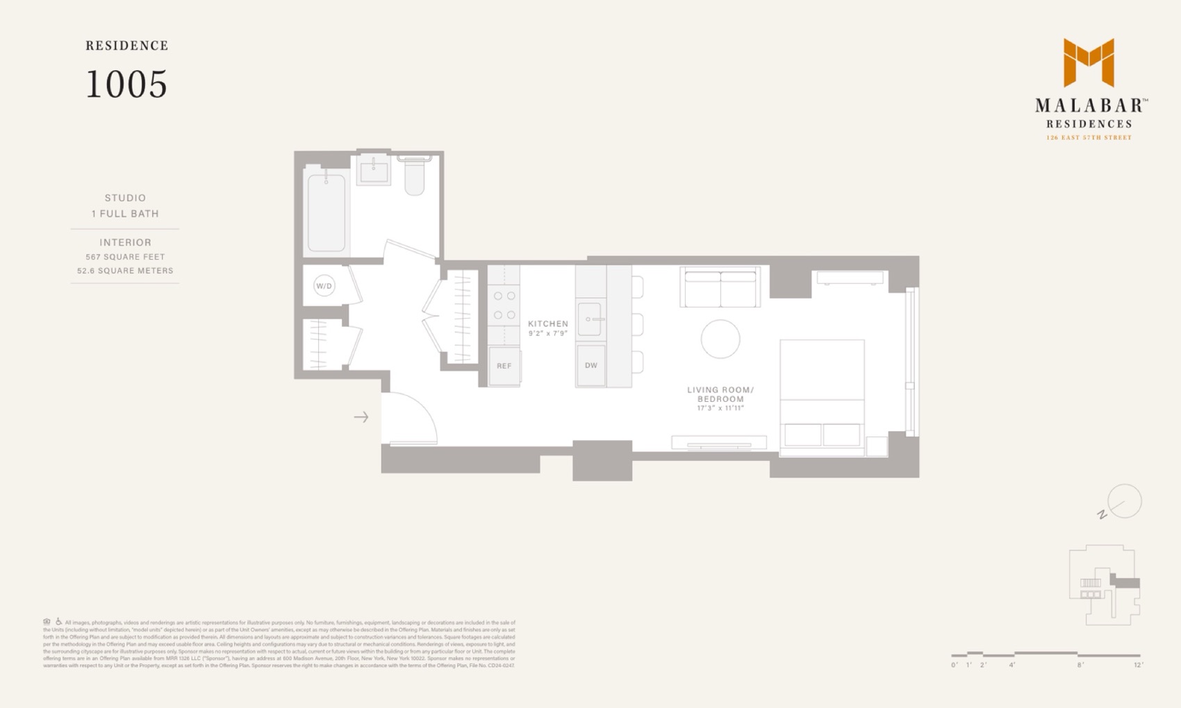 Malabar Residences Residence 1005 floor plan