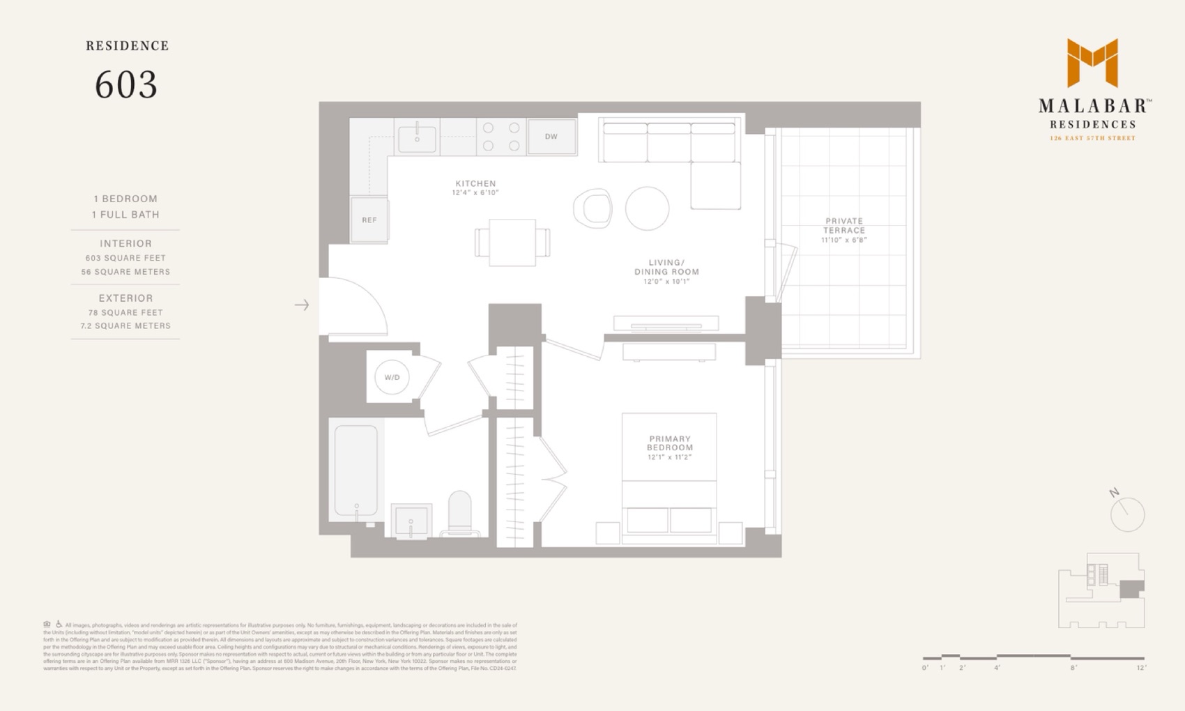 Malabar Residences Residence 603 floor plan