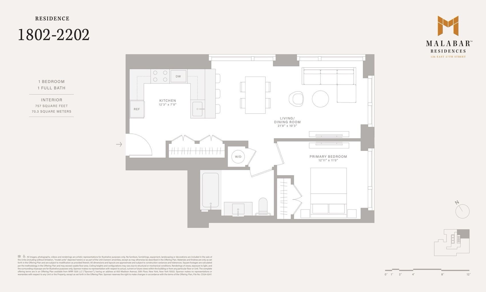 Malabar Residences Residences 1802–2202 floor plan (PDF) floor plan