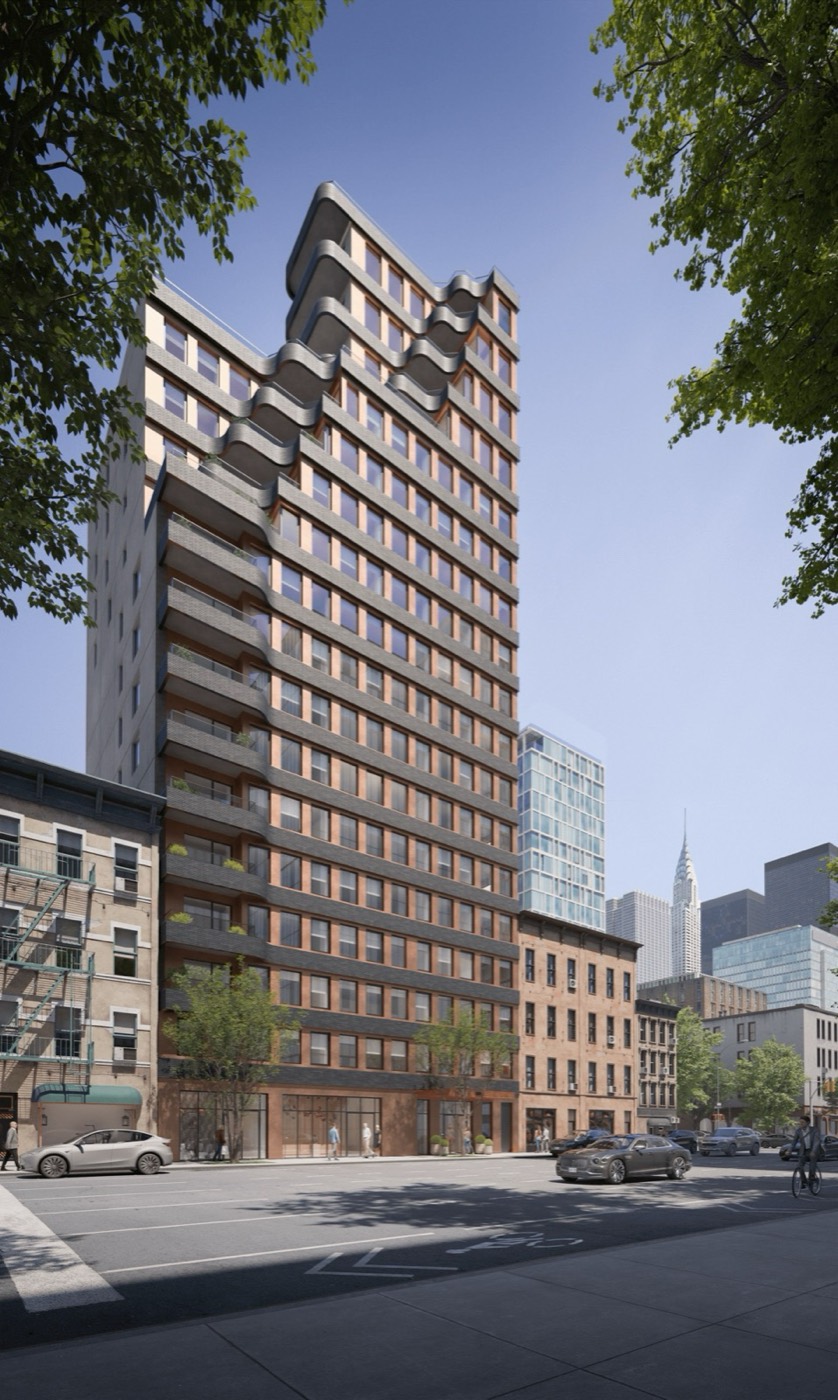 Nolen — Building exterior, vertical hero render