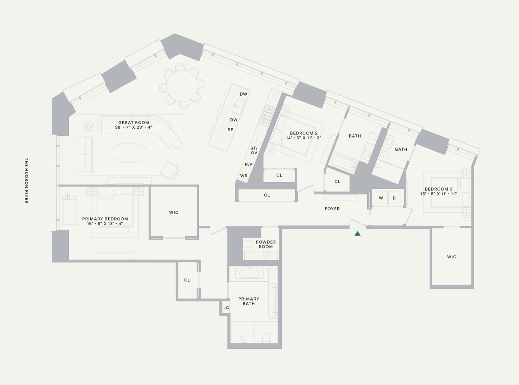 One High Line West Tower Residence W22C floor plan