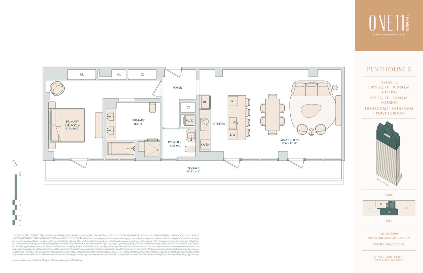 ONE11 Residences Penthouse B floor plan