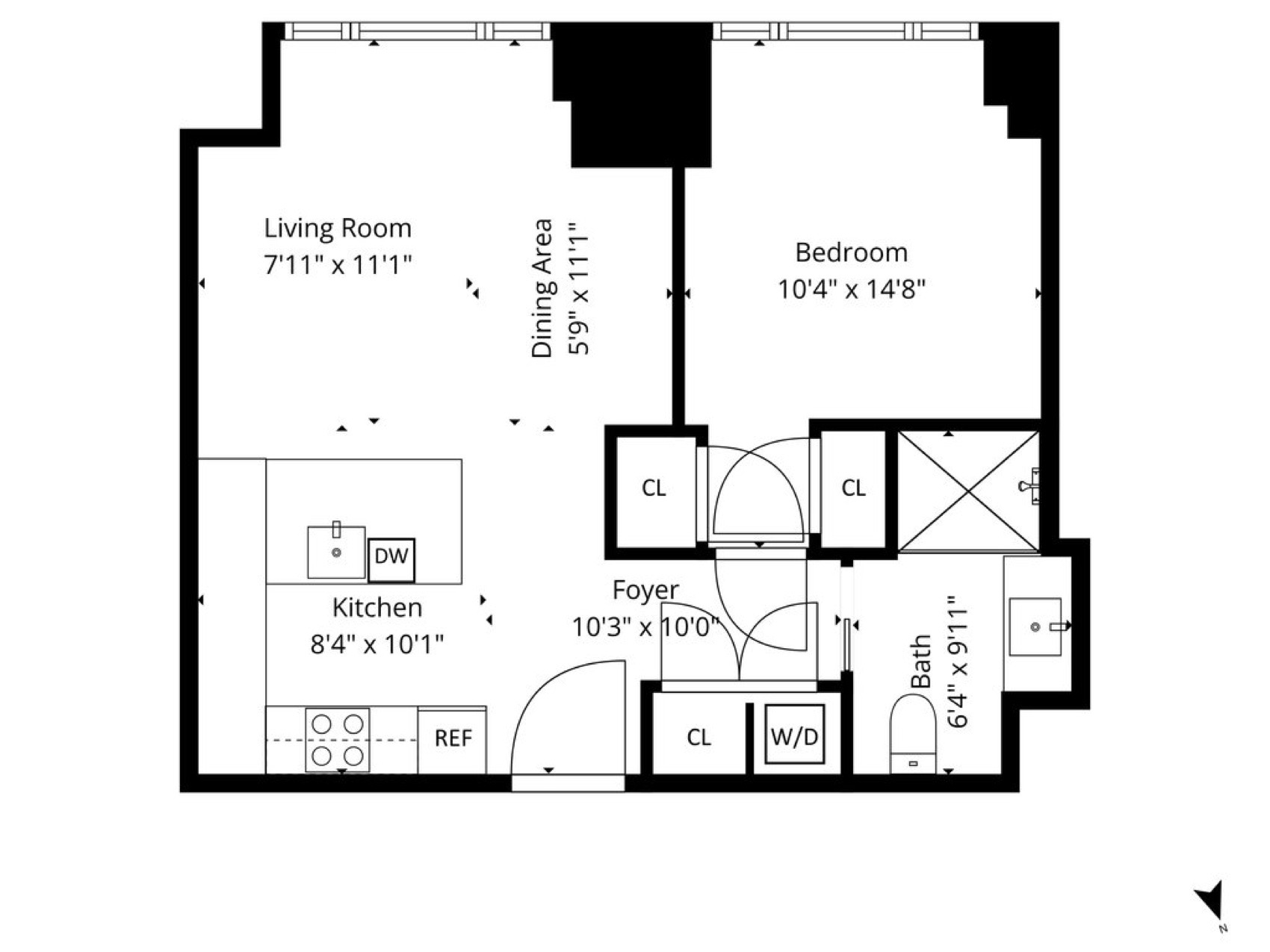 ONE11 Residences Residence 34E floor plan
