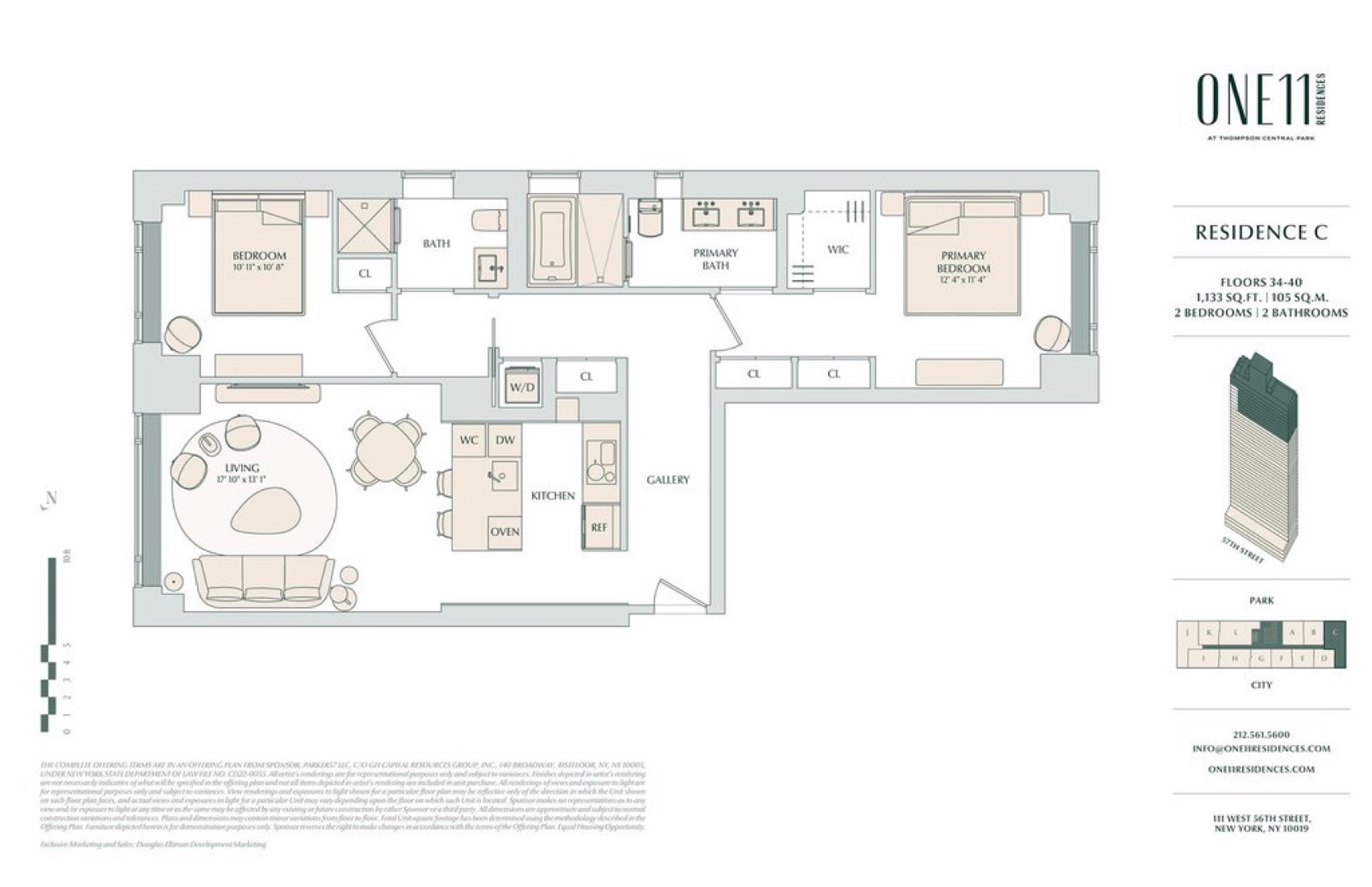 ONE11 Residences Residence 35C floor plan