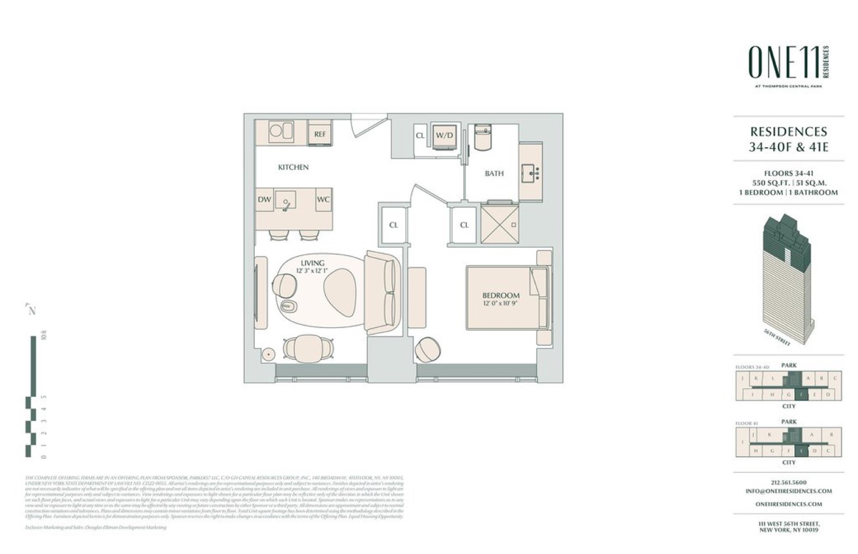 ONE11 Residences Residence 36F floor plan