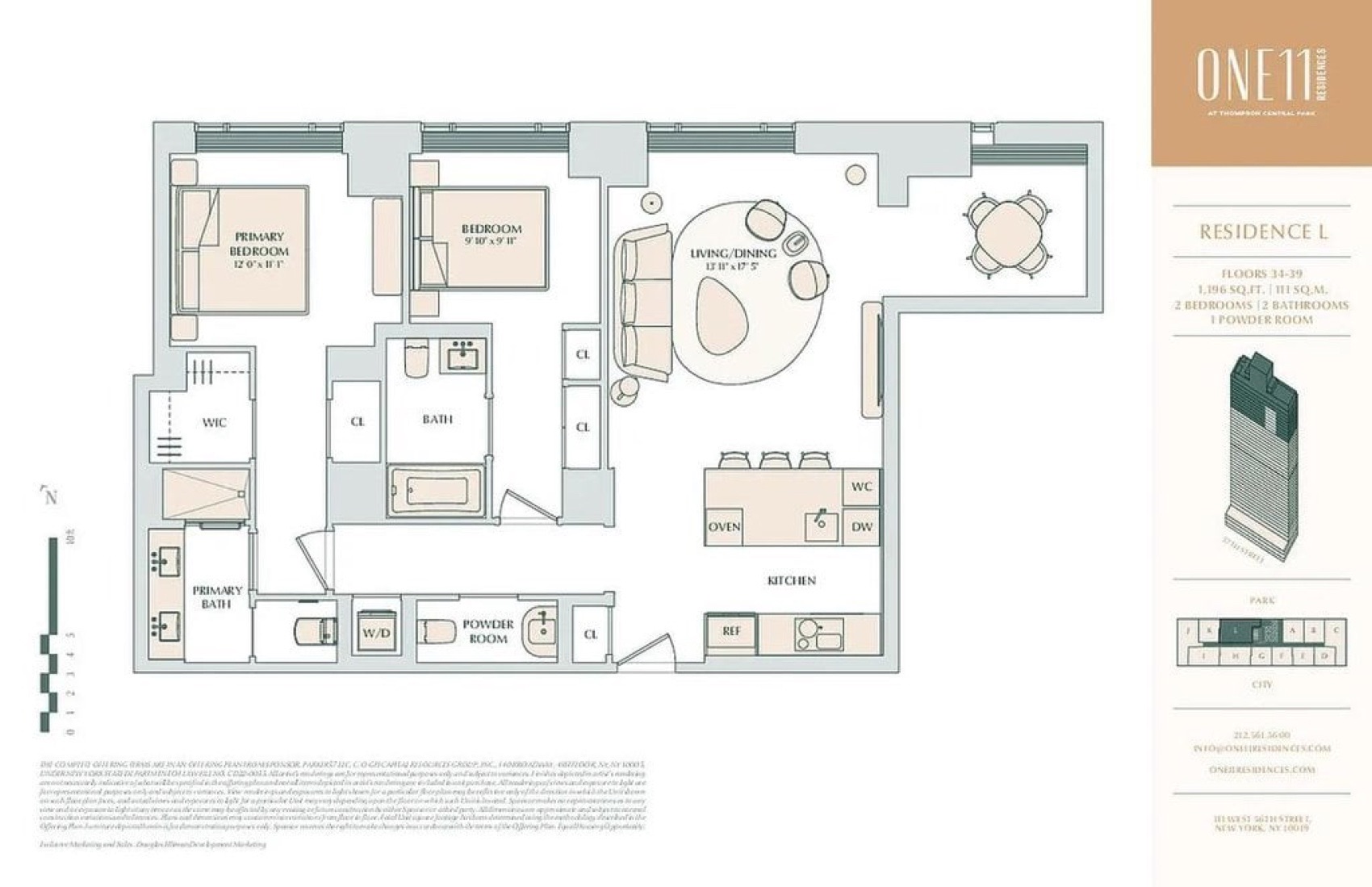 ONE11 Residences Residence 39L floor plan