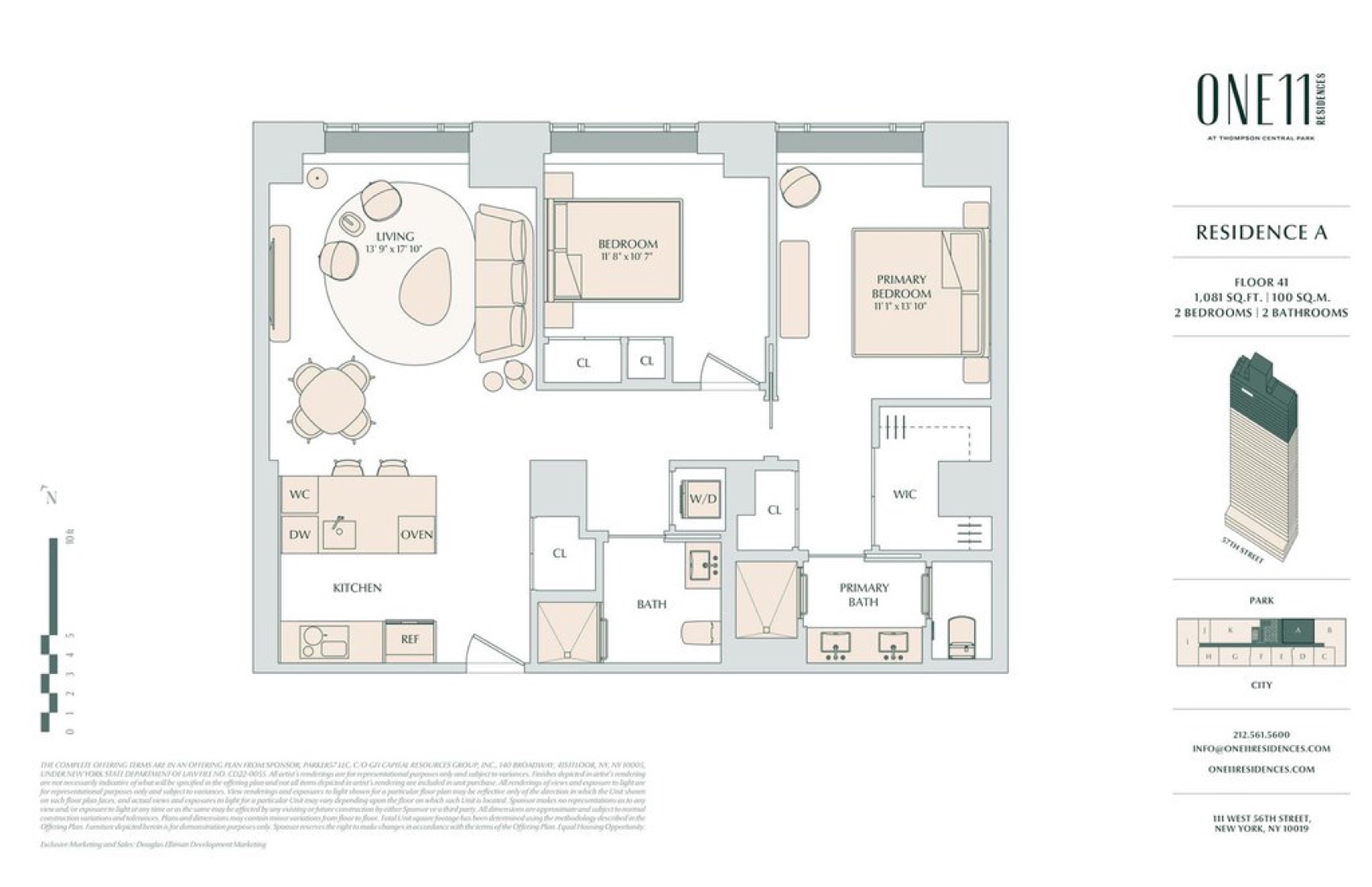 ONE11 Residences Residence 41A floor plan