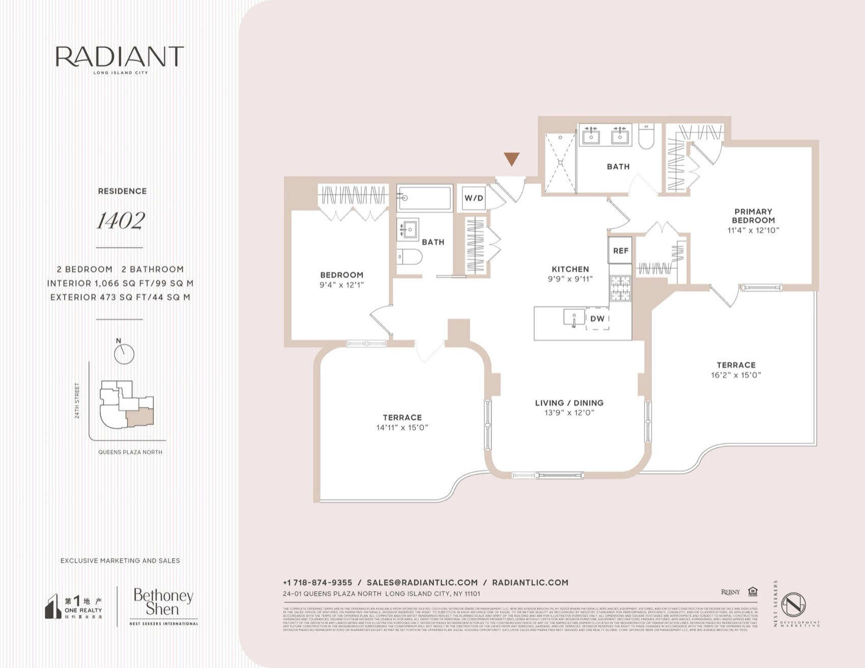 Radiant Residence 1402 floor plan floor plan