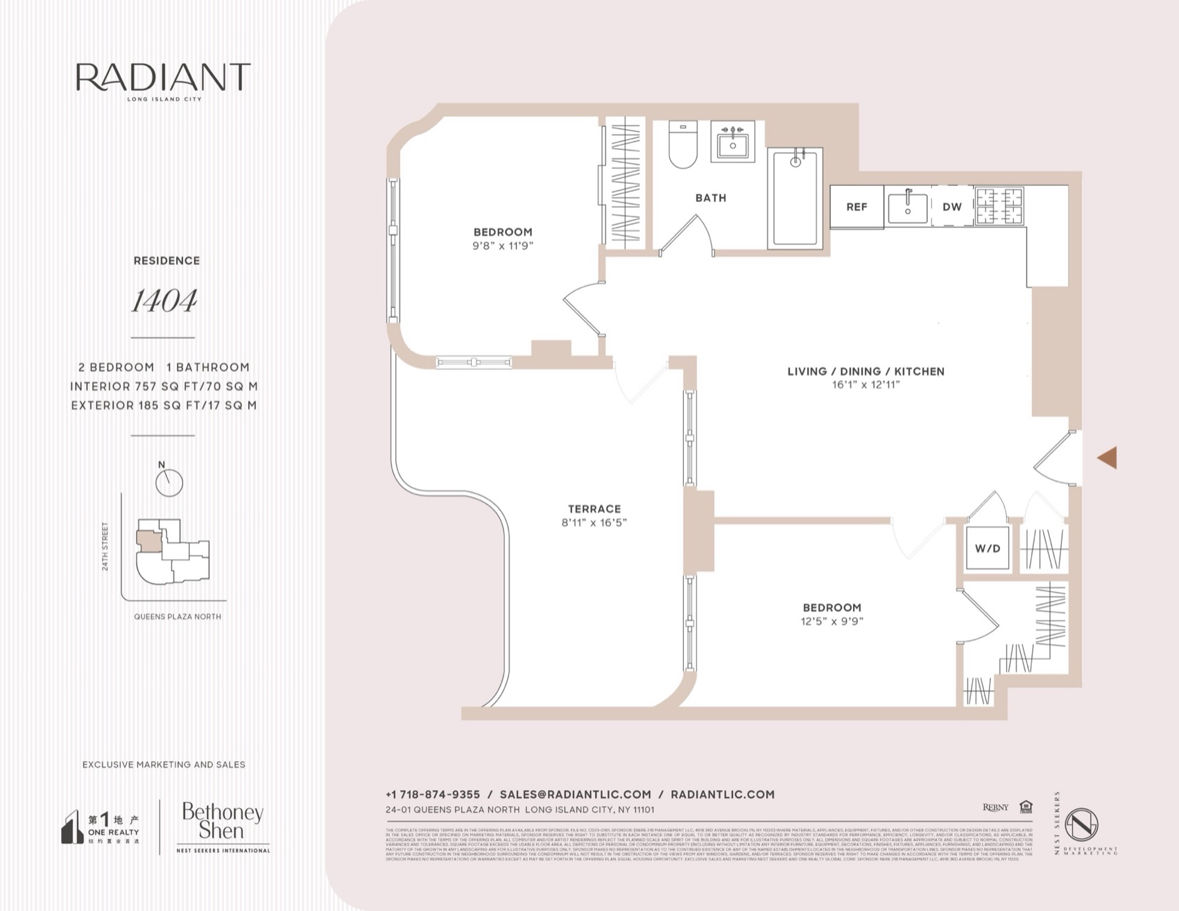 Radiant Residence 1404 floor plan floor plan