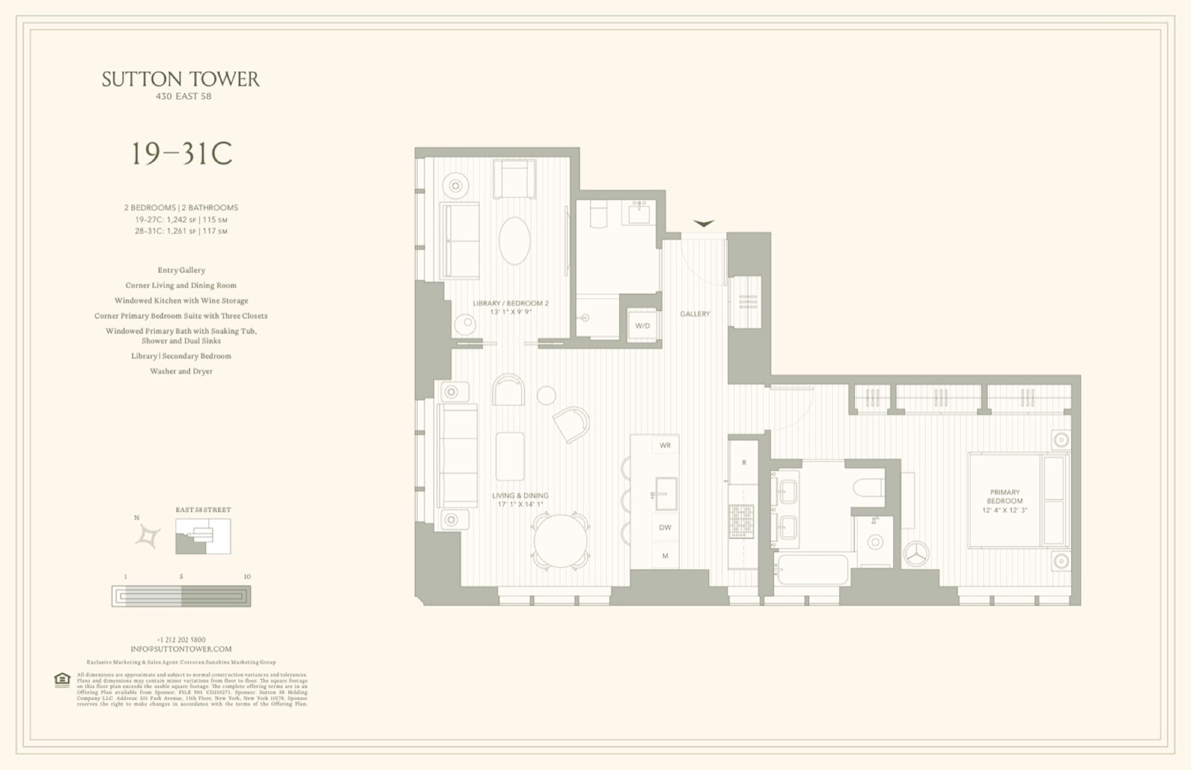 Sutton Tower Residence 19-31C floor plan