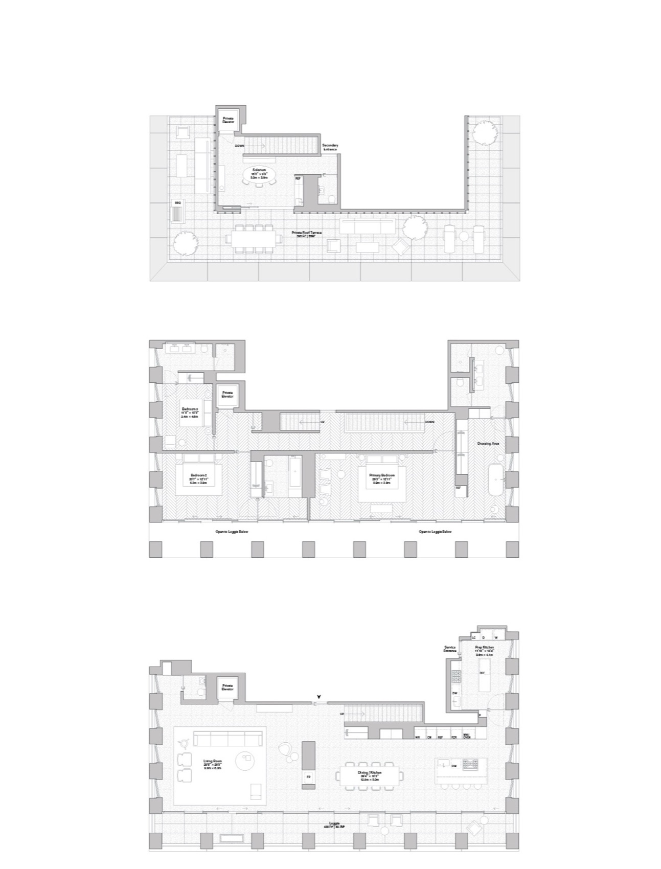 The Bryant Penthouse South floor plan