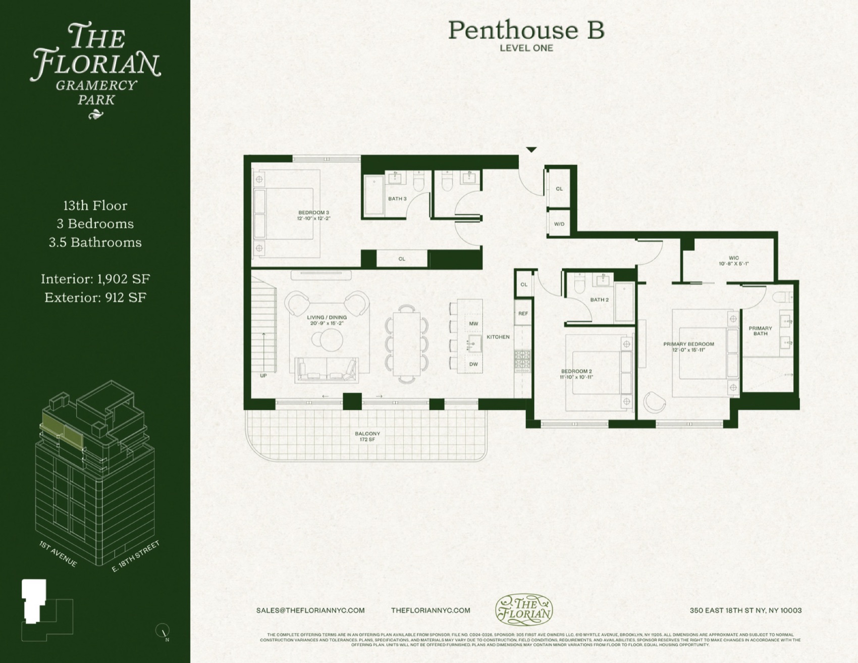 The Florian Penthouse B floor plan