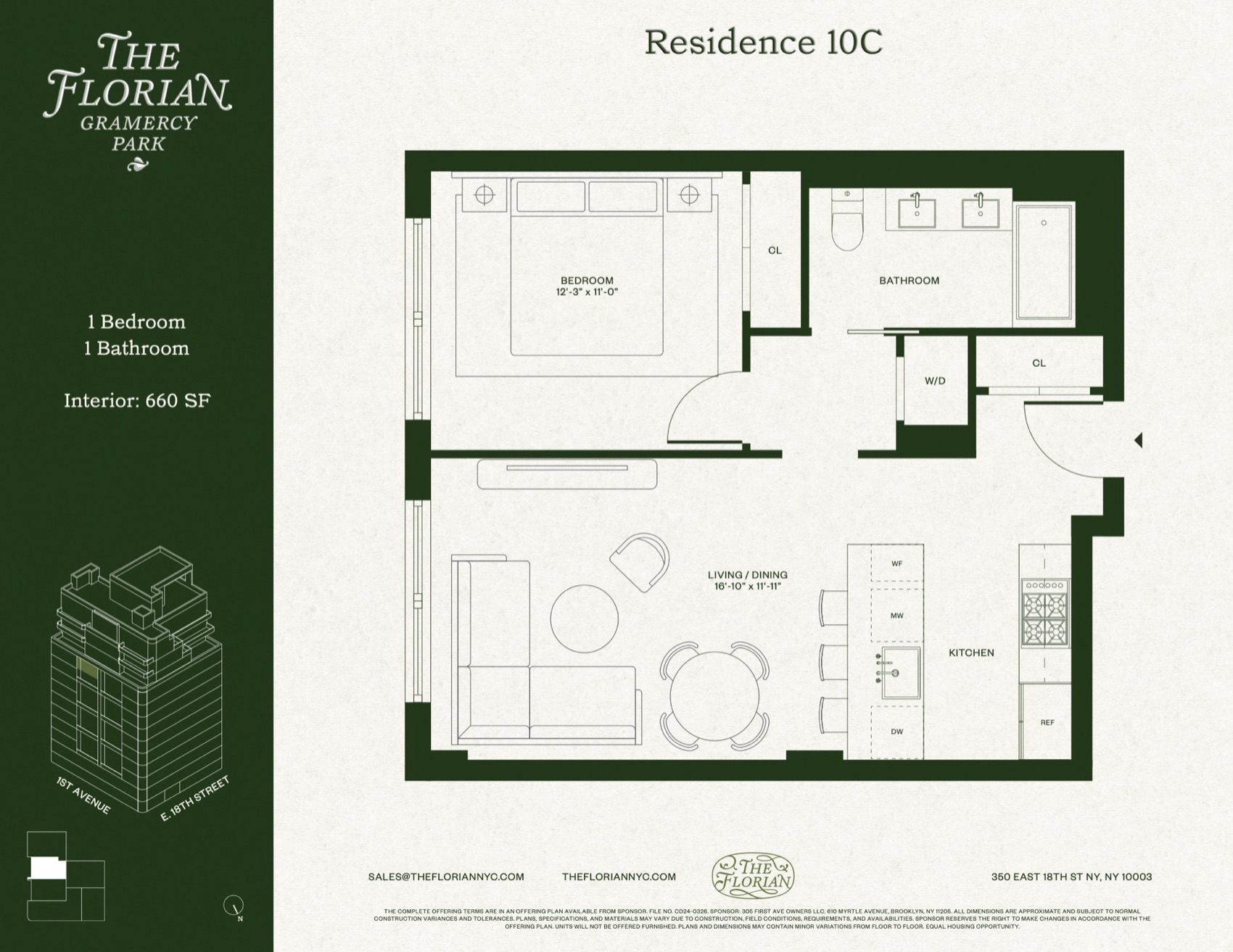 The Florian Residence 10C floor plan (PDF) floor plan
