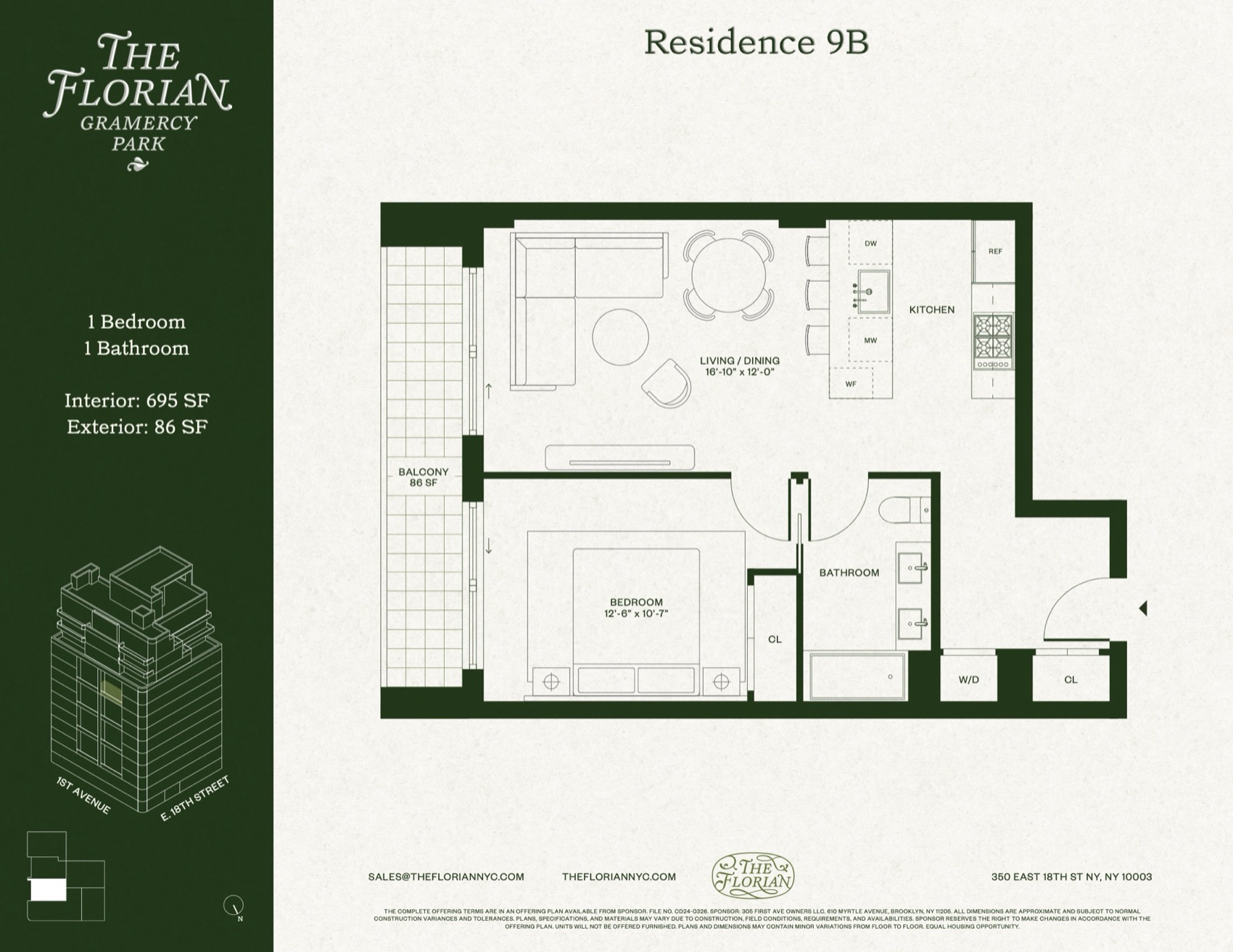 The Florian Residence 9B floor plan (PDF) floor plan